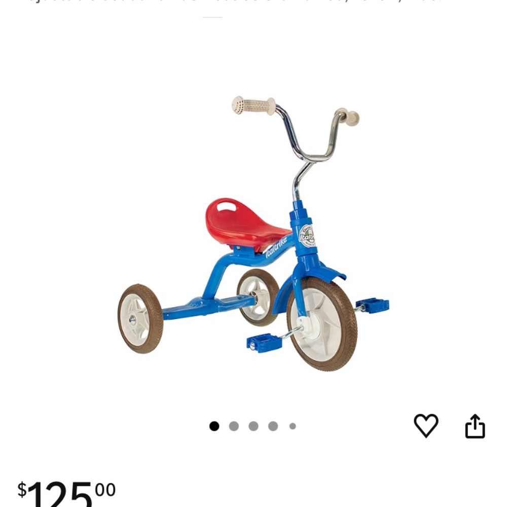 Blue and Red Kids Tricycle